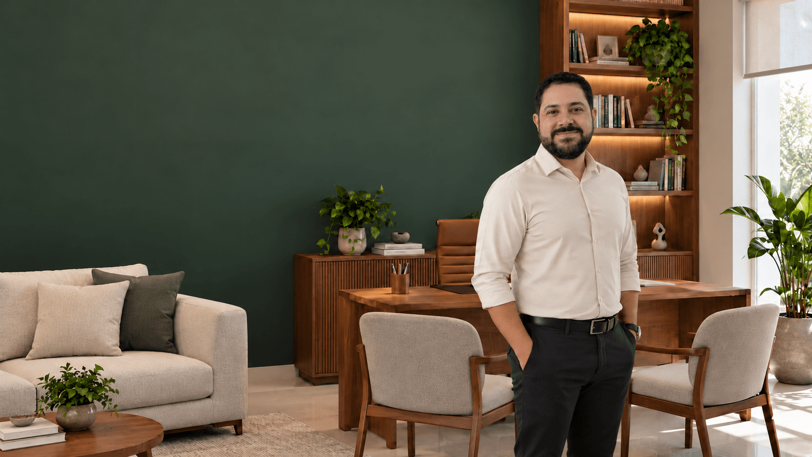Dr. Leonardo Barreto em seu consultório